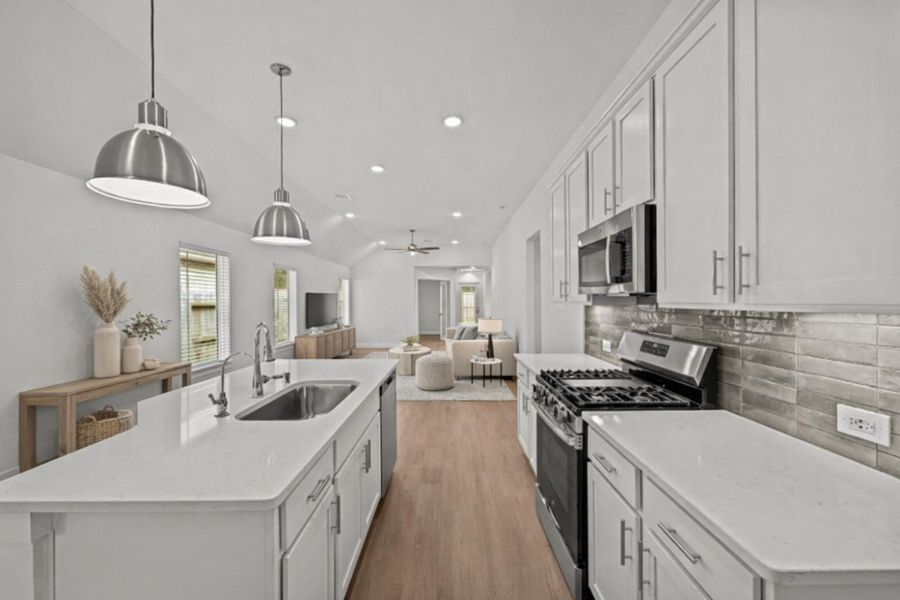 Furnished interior view inside a new home in Moran Ranch, Willis (Image 7).
