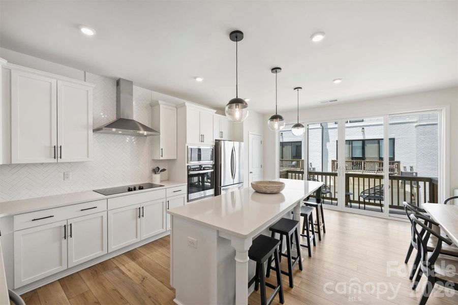 Furnished interior view inside a new home in The Townes of Cotswold, Charlotte (Image 38).
