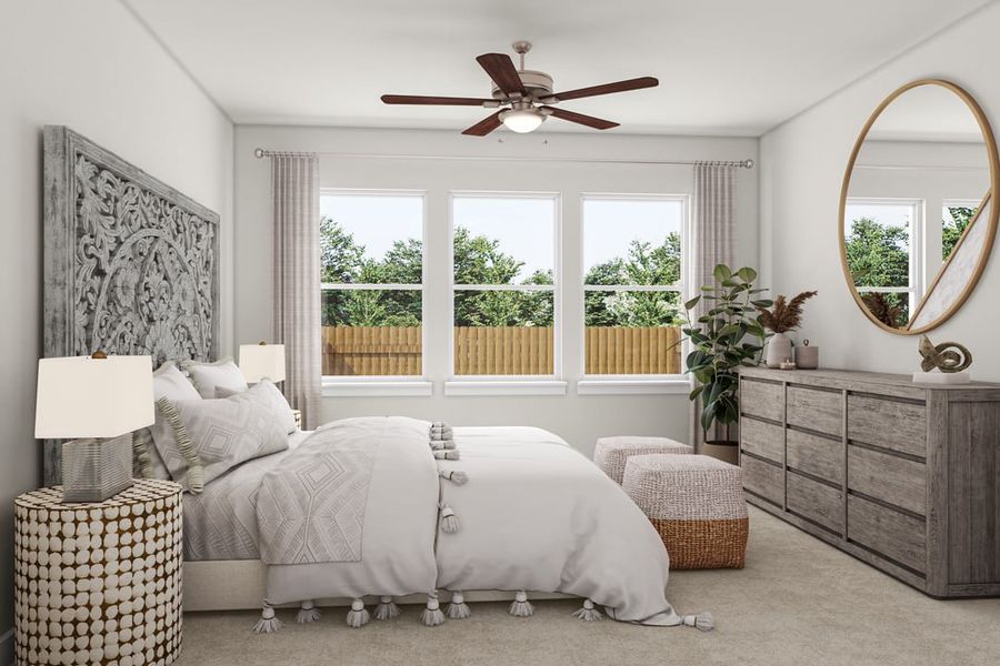 Furnished interior view inside a new home in Union Collection at Park Central, Georgetown (Image 8). Furnished interior view inside a new home in Union Collection at Park Central, Georgetown (Image 8).