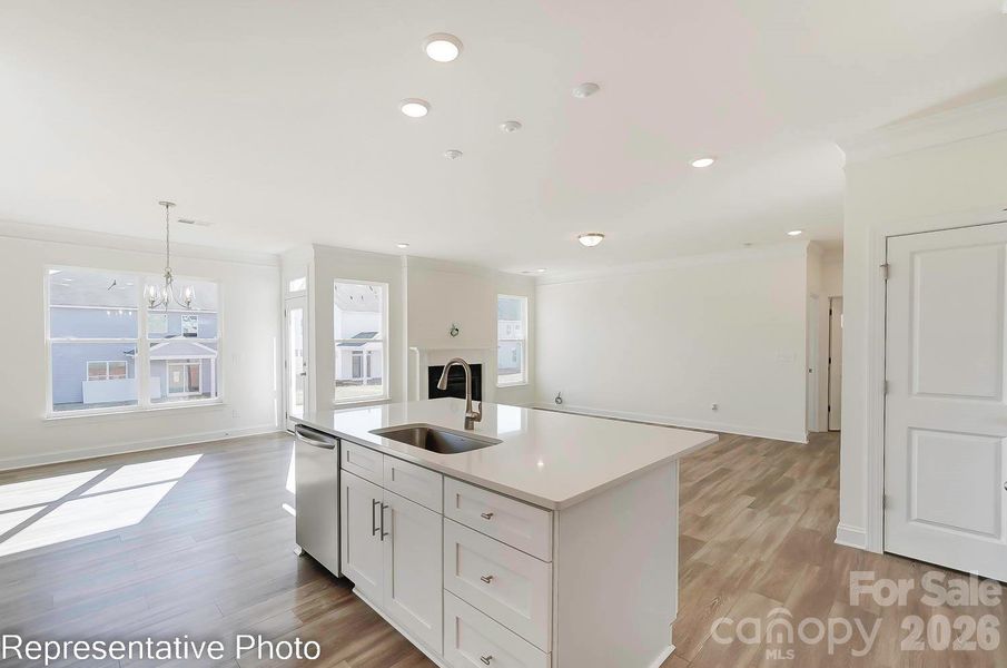 Furnished interior view inside a new home in Enclave at Riverdale, Huntersville (Image 6).