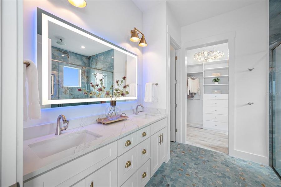 Furnished interior view inside a new home in , Madeira Beach (Image 43).