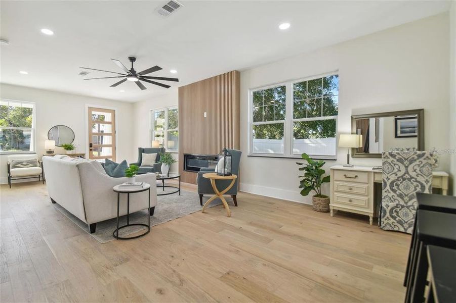Furnished interior view inside a new home in , Tampa (Image 38).