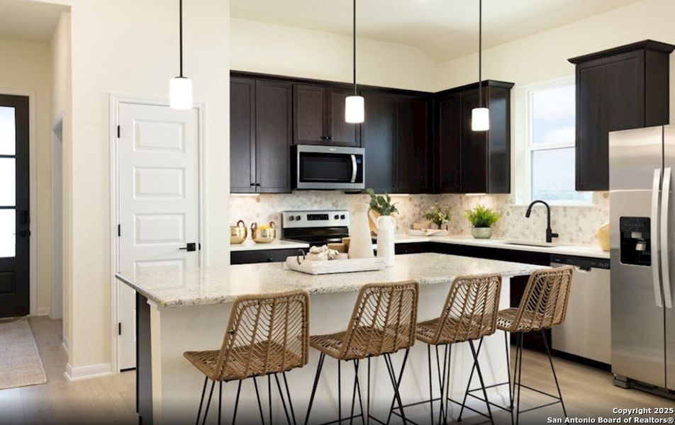 Furnished interior view inside a new home in Comanche Ridge, San Antonio (Image 4).