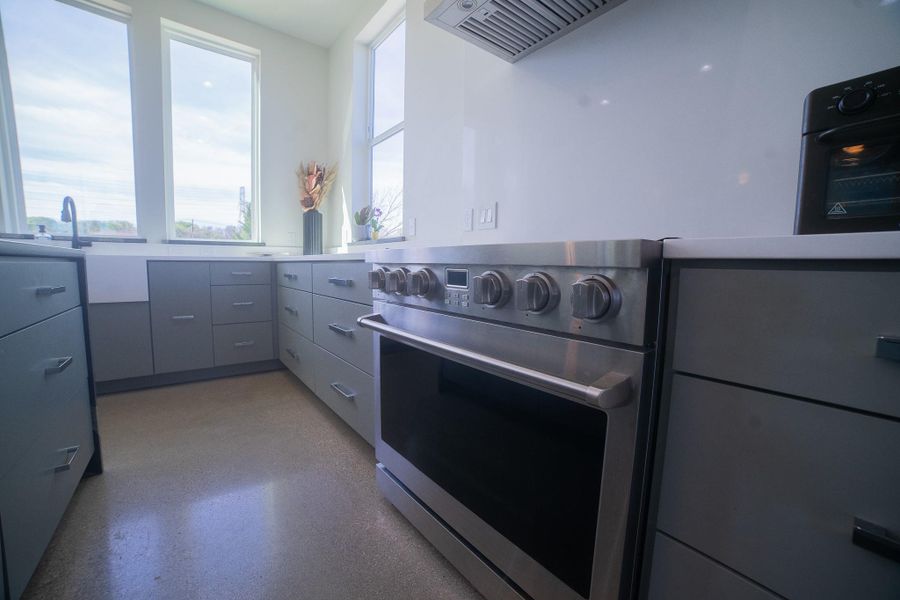 All new stainless steel appliances