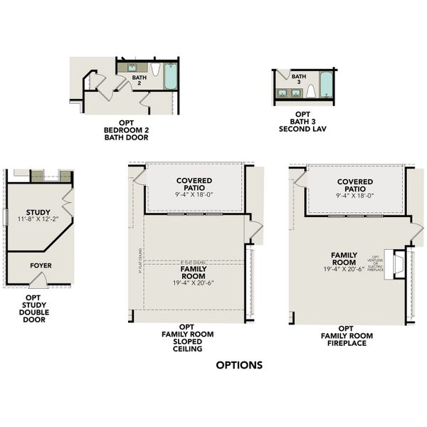 2D floor plan layout for the The Jennings G by Davidson Homes LLC in The Reserve at Potranco Oaks, Castroville, TX (Image 26).