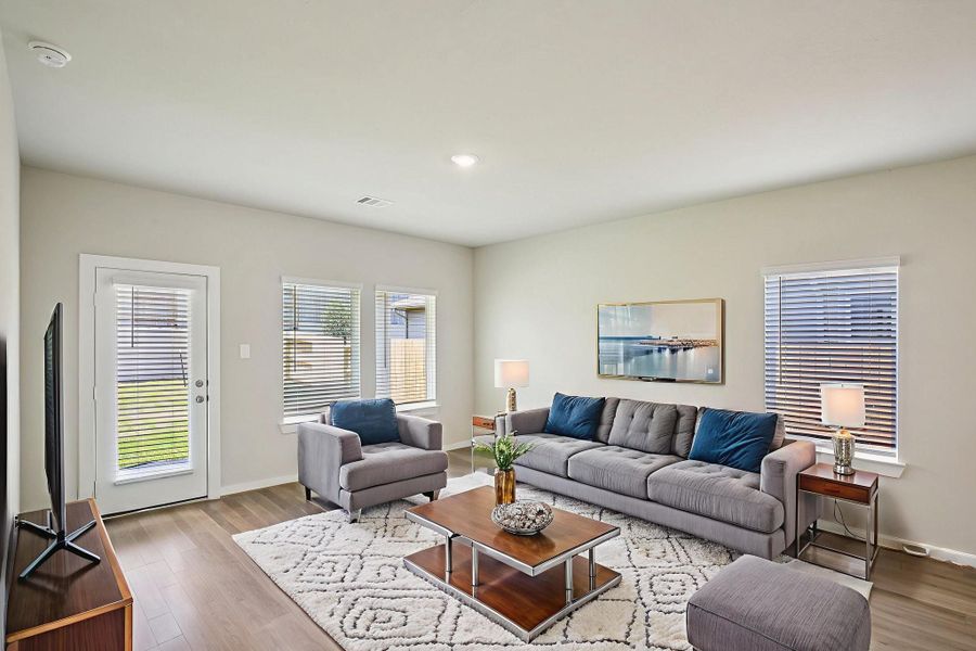 Photo is not of the actual home, but is an inspirational photo of builder’s model home and may depict options, furnishings, and/or decorator features that are not included