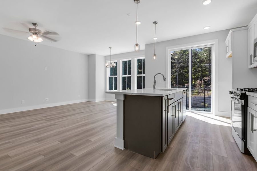 Furnished interior view inside a new home in Echo Park, Suwanee (Image 10).