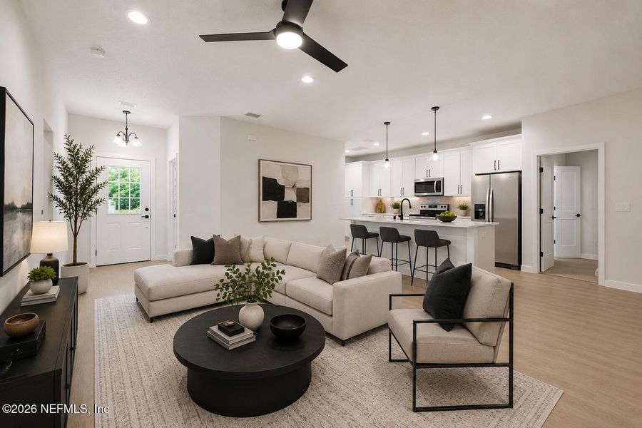 Furnished interior view inside a new home in , Jacksonville (Image 9).