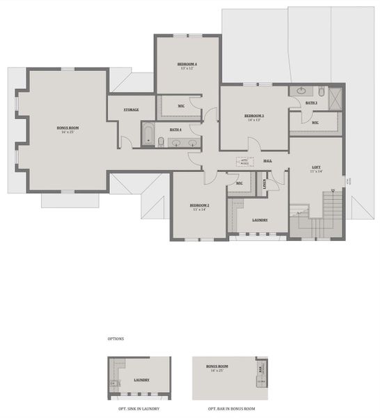 2D floor plan layout of this home in , Mint Hill, NC (Image 3).
