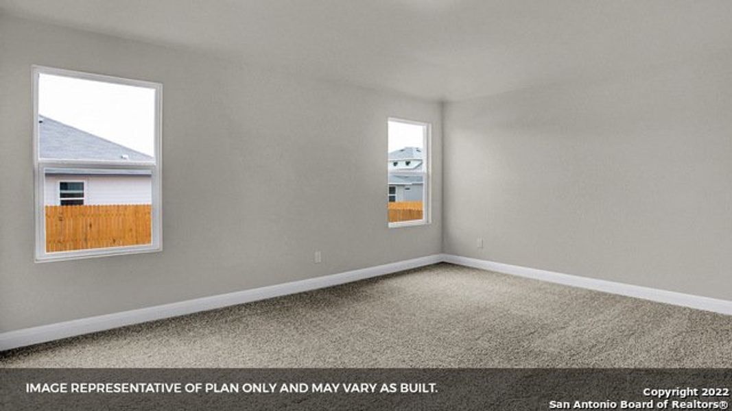 Spacious, unfurnished interior of a new home in Brookstone Creek, San Antonio (Image 10).