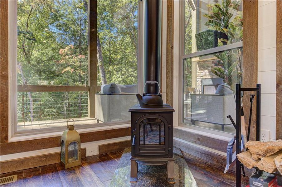 Exterior details and patio area of a home in , Cherry Log (Image 28). Exterior details and patio area of a home in , Cherry Log (Image 28).