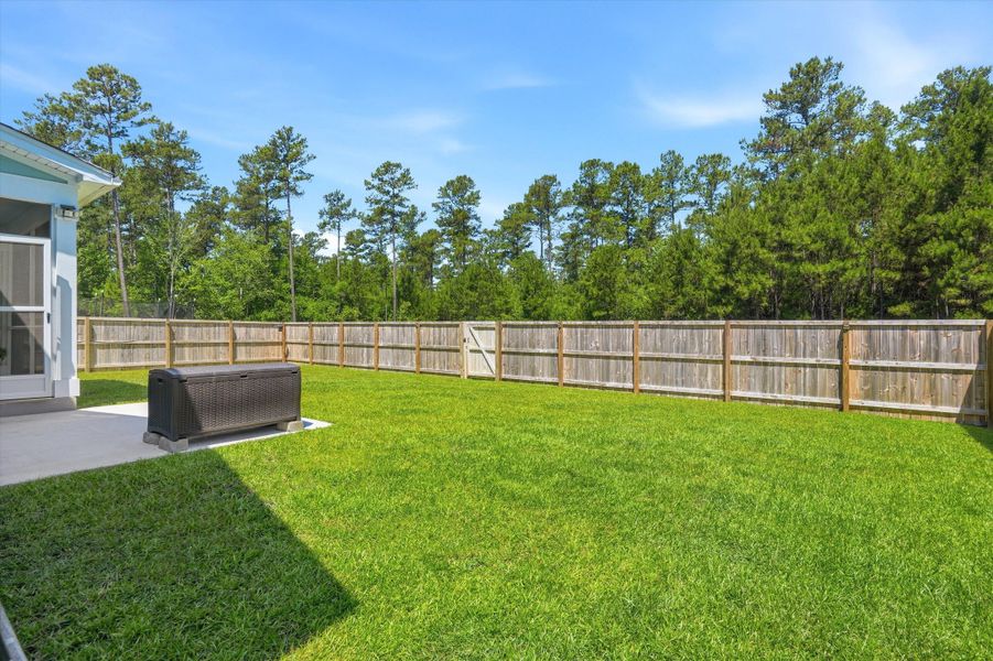 Exterior details and patio area of a home in Tidewater at Lakes of Cane Bay, Summerville (Image 26).