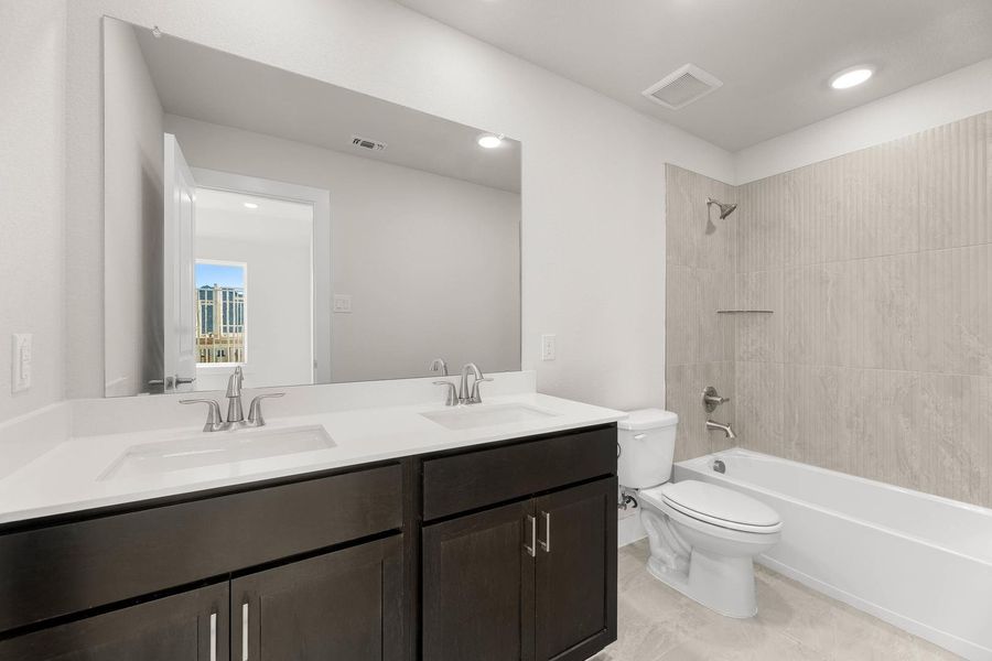 Furnished interior view inside a new home in Treeline, Justin (Image 12).