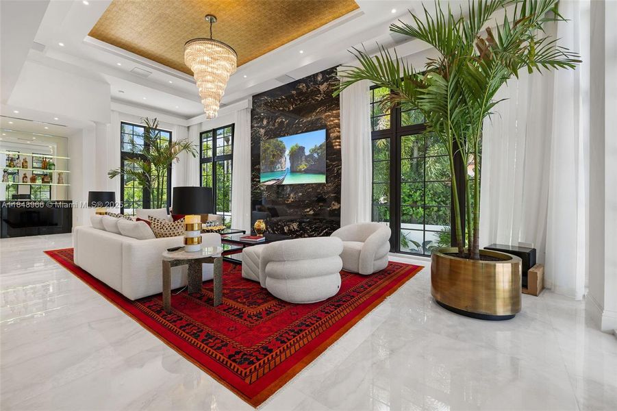 Furnished interior view inside a new home in , Miami Beach (Image 12). Furnished interior view inside a new home in , Miami Beach (Image 12).