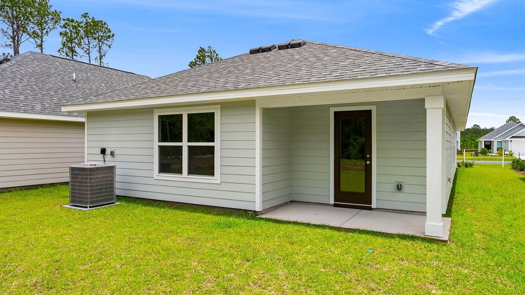 Exterior details and patio area of a home in Chateau Nemours, Port Saint Joe (Image 16).