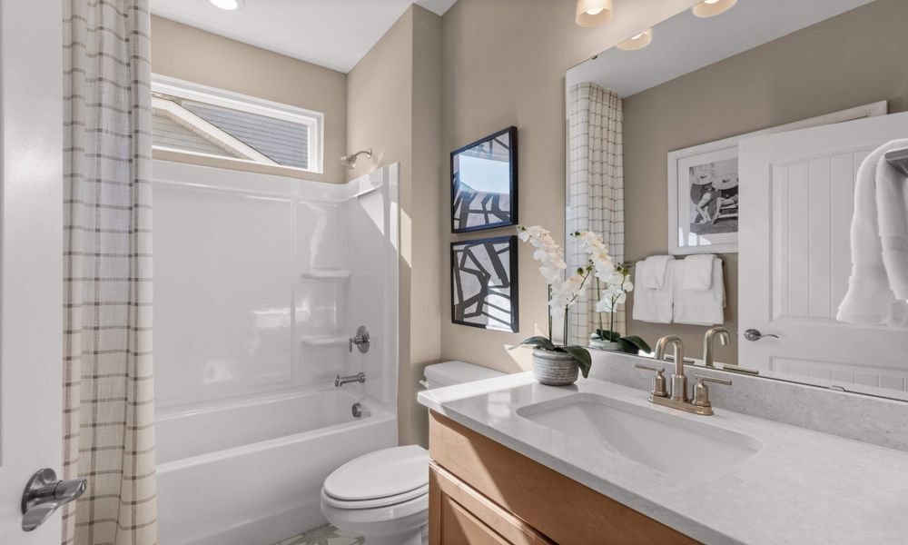 Furnished interior view inside a new home in Bridgewater - Shorehaven Village, Little River (Image 34).