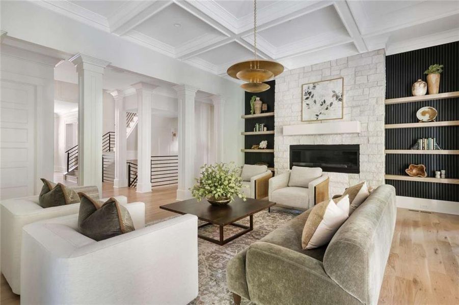 Furnished interior view inside a new home in , Alpharetta (Image 44). Furnished interior view inside a new home in , Alpharetta (Image 44).