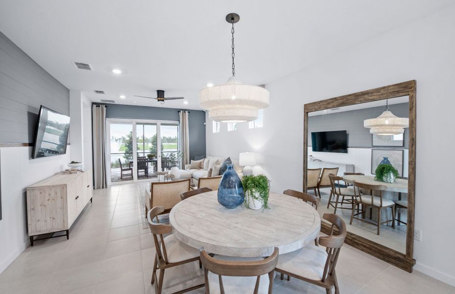 Furnished interior view inside a new home in Del Webb Stone Creek, Ocala (Image 8).