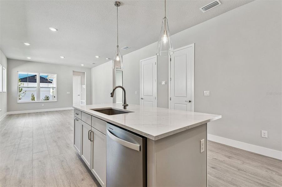 Furnished interior view inside a new home in Emerald Landing at Waterside at Lakewood Ranch – Cottage Series, Sarasota (Image 11). Furnished interior view inside a new home in Emerald Landing at Waterside at Lakewood Ranch – Cottage Series, Sarasota (Image 11).