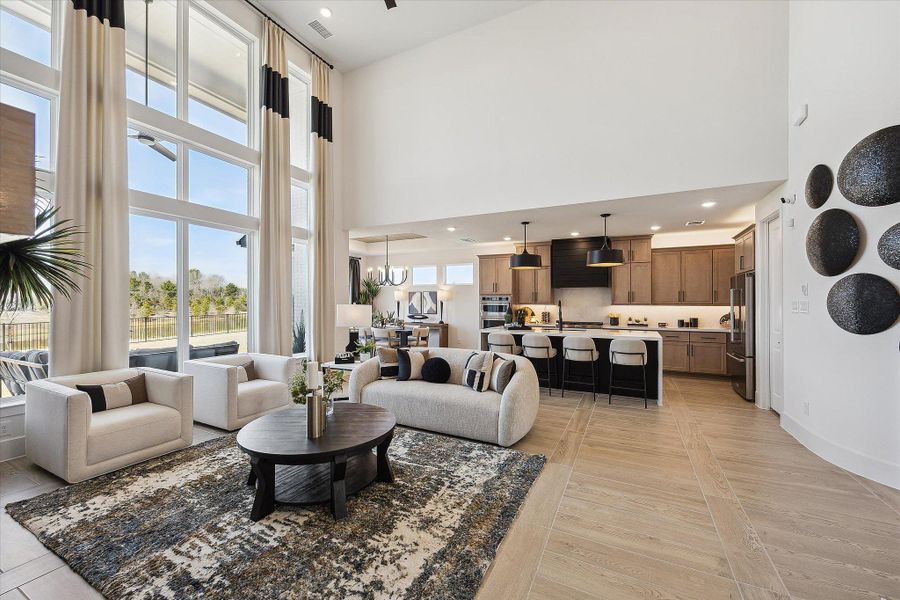 Furnished interior view inside a new home in Cross Creek West, Fulshear (Image 12). Furnished interior view inside a new home in Cross Creek West, Fulshear (Image 12).