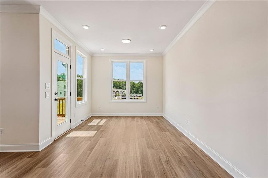 Spacious, unfurnished interior of a new home in Waterside Townhomes, Peachtree Corners (Image 26).
