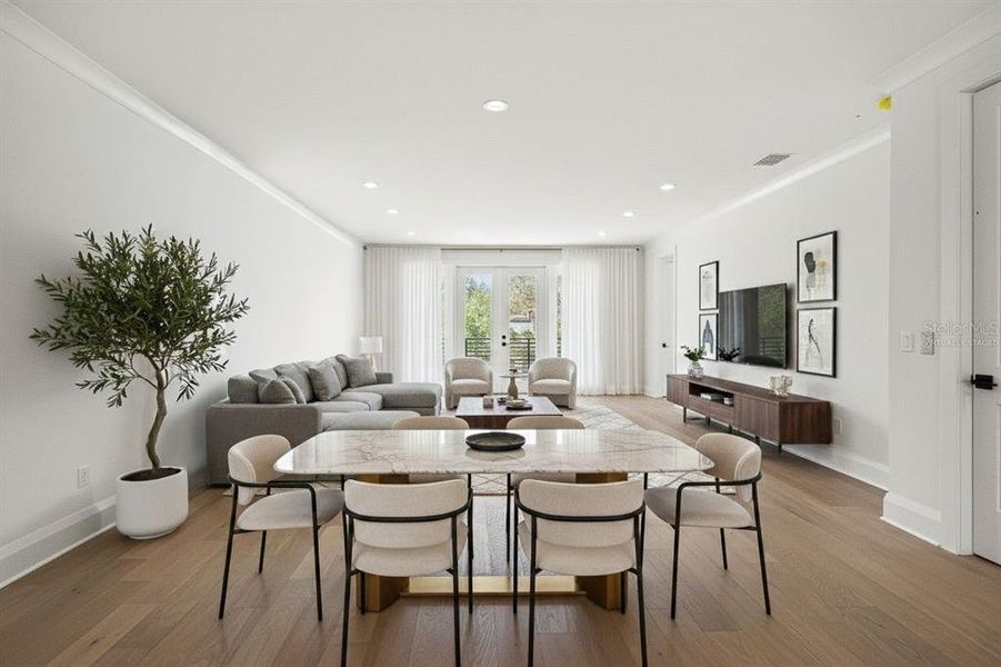 Furnished interior view inside a new home in , Tampa (Image 10).