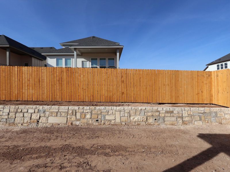Exterior details and patio area of a home in Heritage, Dripping Springs (Image 3).
