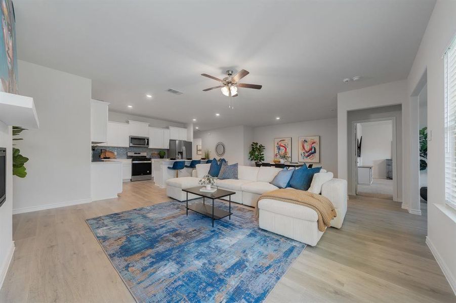 Furnished interior view inside a new home in Fireside by the Lake, Garland (Image 8). Furnished interior view inside a new home in Fireside by the Lake, Garland (Image 8).