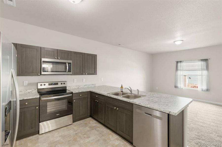 Furnished interior view inside a new home in , Colorado Springs (Image 8).