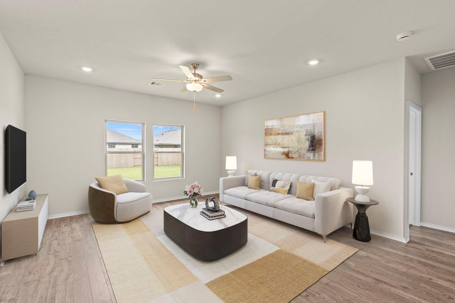 Furnished interior view inside a new home in Windrose Green, Angleton (Image 15). Furnished interior view inside a new home in Windrose Green, Angleton (Image 15).