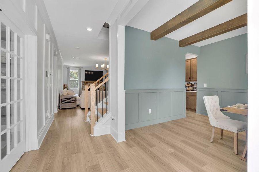Furnished interior view inside a new home in , Flowery Branch (Image 38).