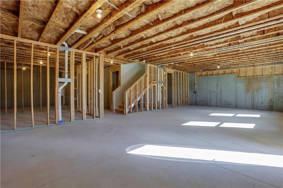 In-progress construction of a new home in Cambridge, Flowery Branch, GA (Image 53).