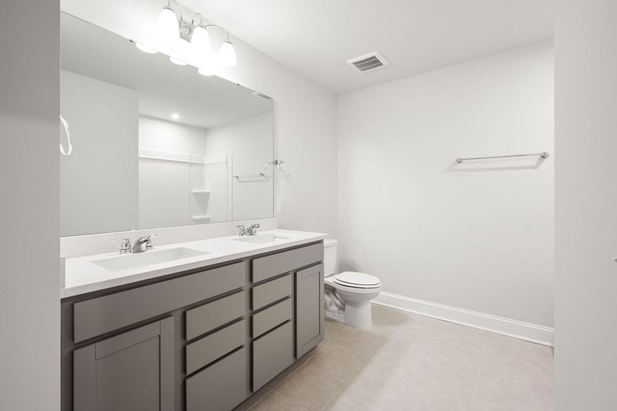 Furnished interior view inside a new home in Waterways, Richmond Hill (Image 16). Furnished interior view inside a new home in Waterways, Richmond Hill (Image 16).