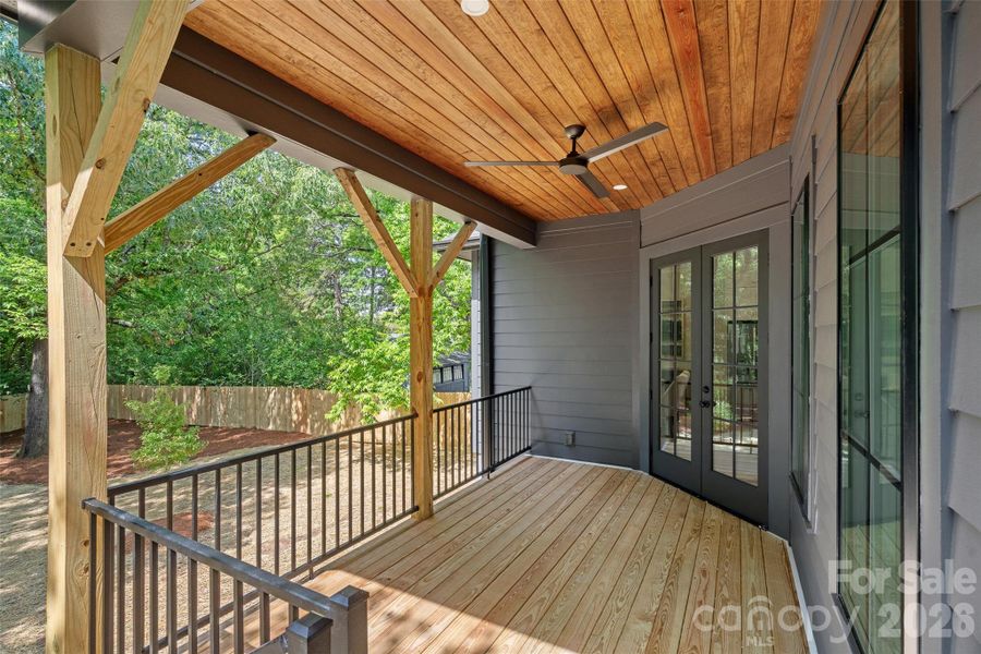 Covered back patio