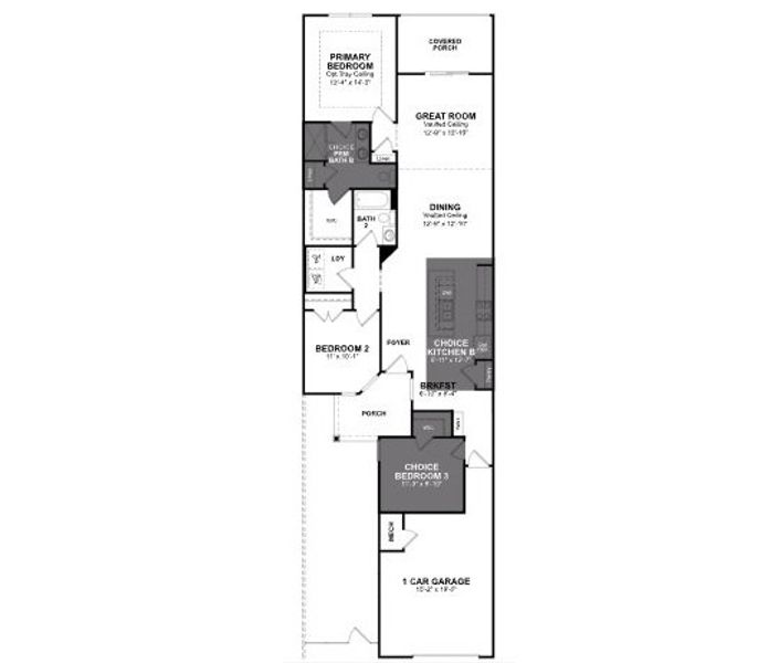 2D floor plan layout of this home in Marshfield Gardens, Longs, SC (Image 3).