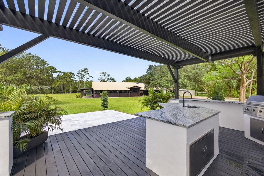 Exterior details and patio area of a home in , Palm Beach Gardens (Image 42).