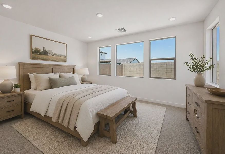 Primary Bedroom Virtually Staged - 9 of 15