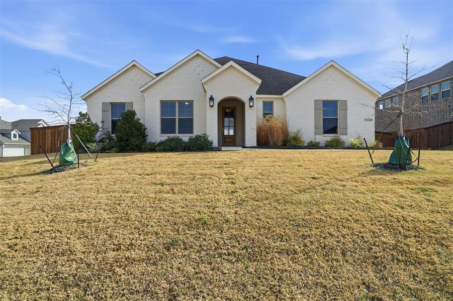 Exterior details and patio area of a home in Wildcat Ridge, Godley (Image 21).