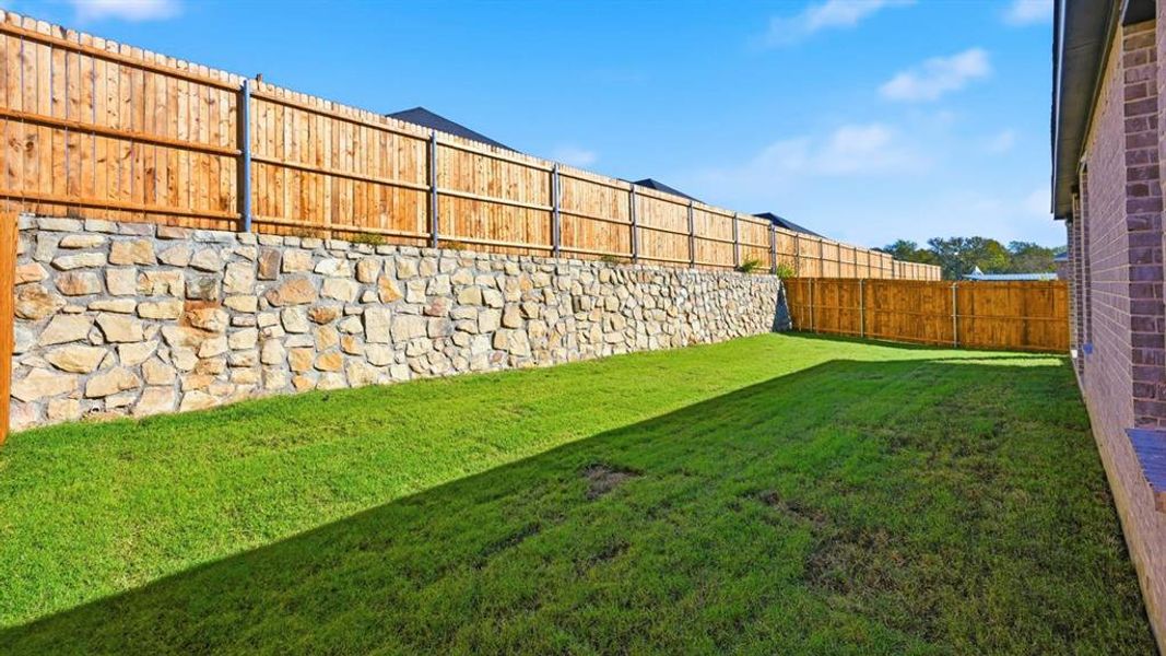 View of fenced backyard View of fenced backyard