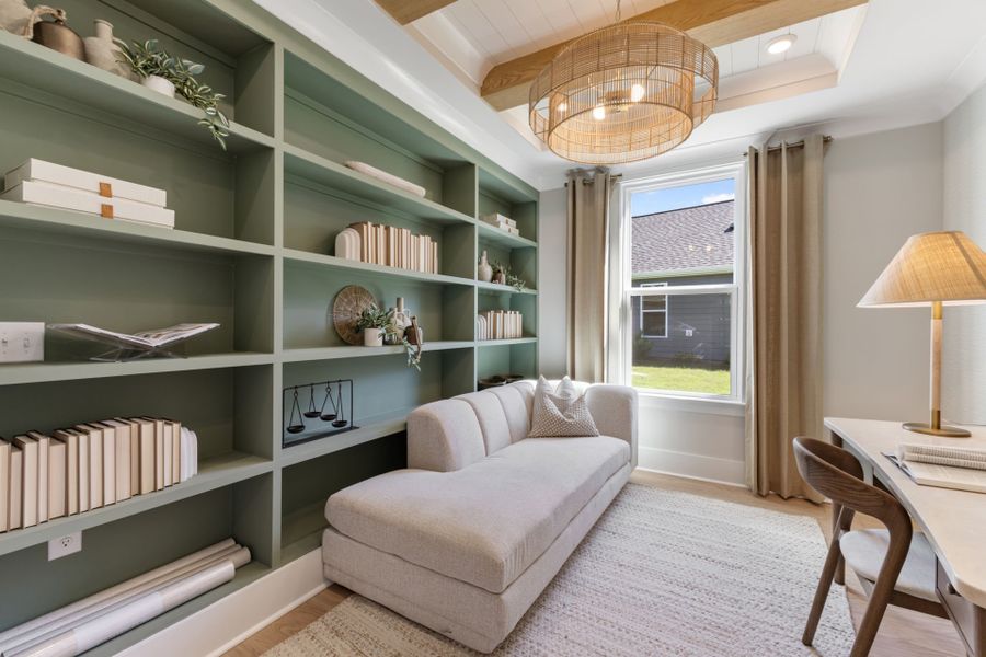 Furnished interior view inside a new home in Del Webb Ocean Isle Beach, Shallotte (Image 24).