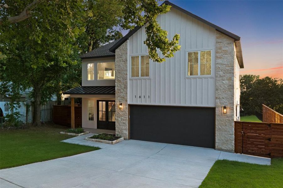 Front exterior of a new home in , River Oaks, TX, highlighting curb appeal (Image 1).