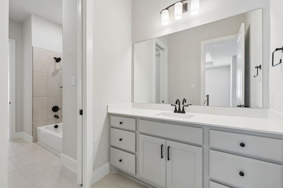 Furnished interior view inside a new home in Newman Village Townhomes, Frisco (Image 16).