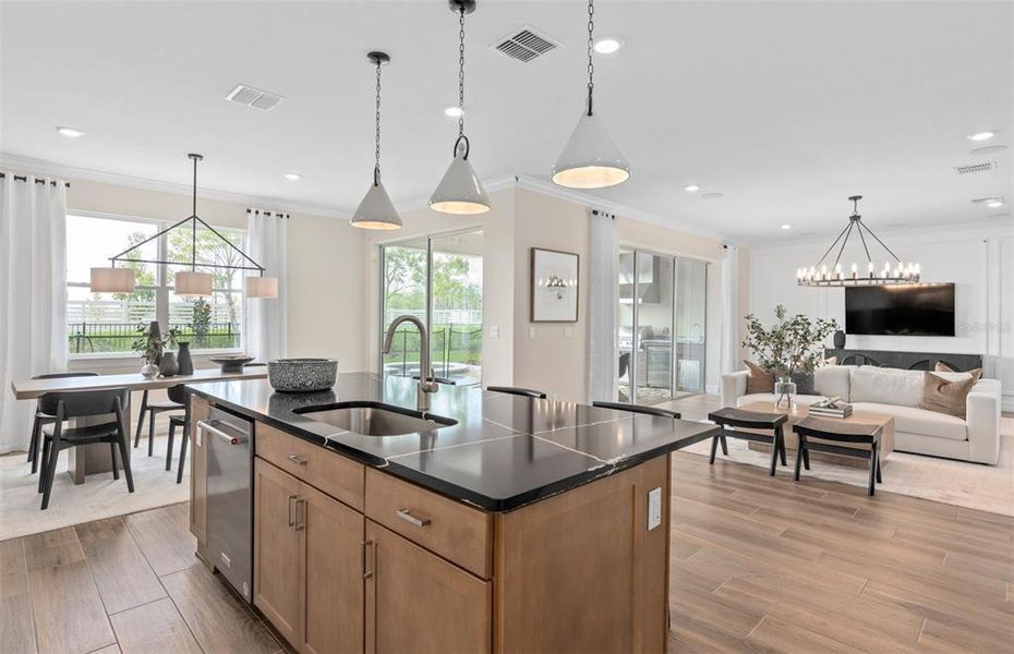 Furnished interior view inside a new home in Winter Grove, Winter Garden (Image 23).