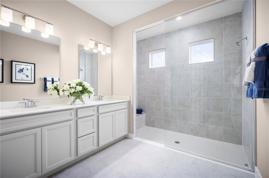 Furnished interior view inside a new home in The Palms at Venetian Bay, New Smyrna Beach (Image 11).