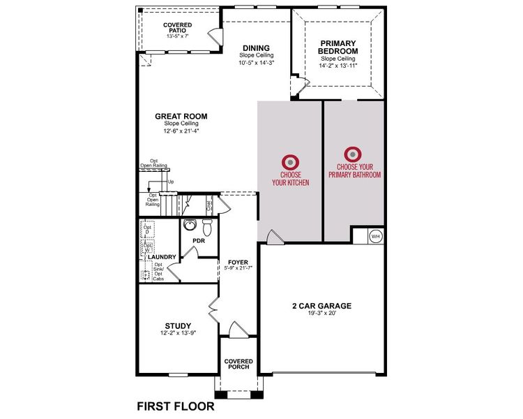 2D floor plan layout of this home in Stark Farms, Denton, TX (Image 4). 2D floor plan layout of this home in Stark Farms, Denton, TX (Image 4).