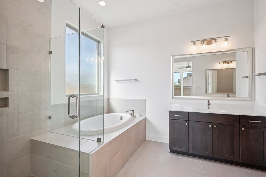 Representative furnished interior of a home built from the Kyle by Risewell Homes in Marvida, Cypress (Image 7).