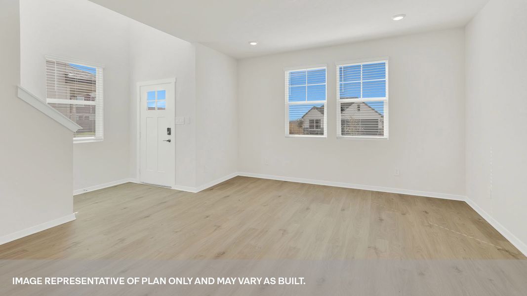 Representative unfurnished interior of a home built from the The Blanco by D.R. Horton in Mayfair, New Braunfels (Image 10). Representative unfurnished interior of a home built from the The Blanco by D.R. Horton in Mayfair, New Braunfels (Image 10).
