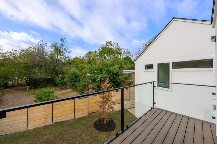 Exterior details and patio area of a home in , Austin (Image 26).