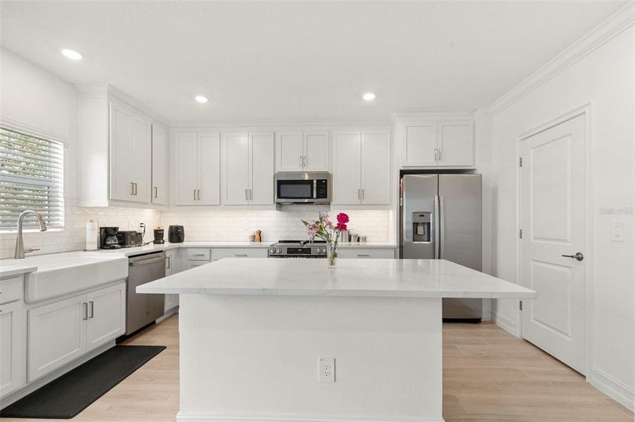 Furnished interior view inside a new home in Townes at Manhattan Crossing, Tampa (Image 13).