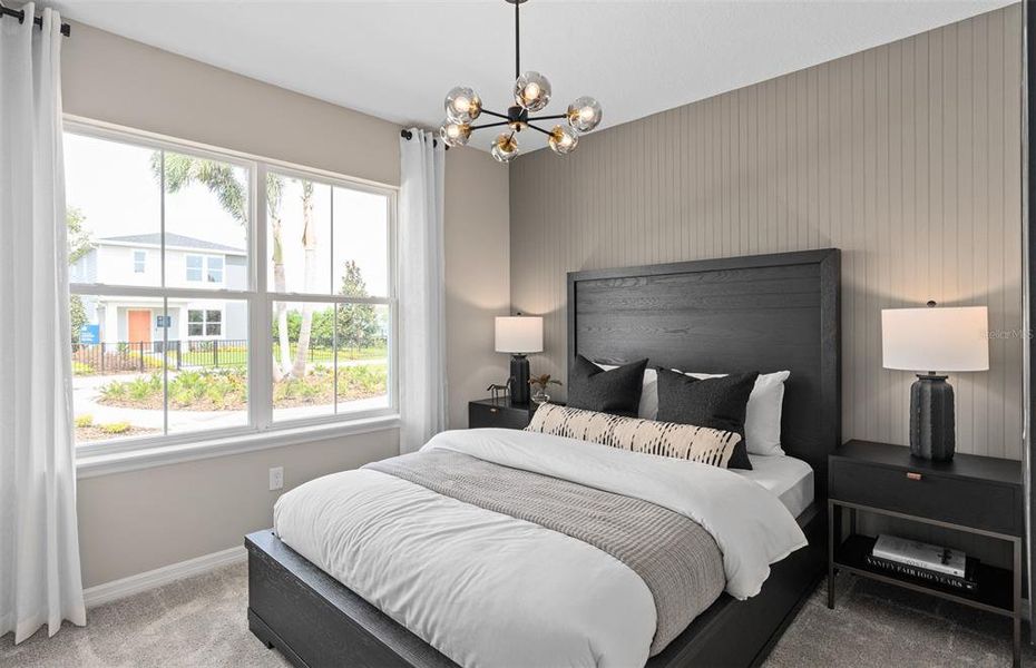 Furnished interior view inside a new home in Lakehaven Estates, Clermont (Image 8). Furnished interior view inside a new home in Lakehaven Estates, Clermont (Image 8).